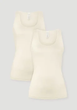 hessnatur Rundhals Tanktop im 2-Pack PURE COTTON aus reiner Bio-Baumwolle von natur New