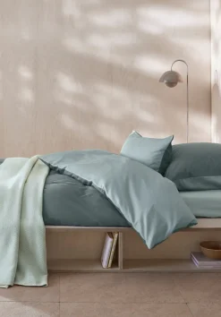 hessnatur Satin Wende Bettwäsche Set aus reiner Bio-Baumwolle von tiefseegrün Discount
