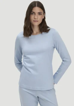 hessnatur Schlaf Shirt PURE COTTON aus reiner Bio-Baumwolle von nordisch blau Online