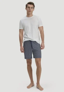hessnatur Schlaf Shorts Relaxed aus Bio-Baumwolle von marine Discount