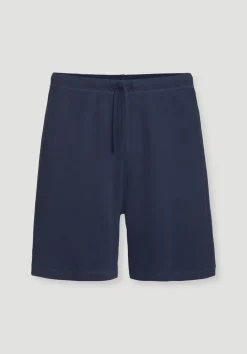 hessnatur Schlaf Shorts Relaxed aus Bio-Baumwolle von dunkelblau Online