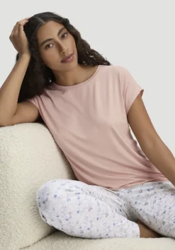 hessnatur Schlaf T-Shirt PURE FLOW aus TENCEL™ Modal von cremerosa New