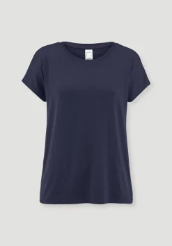 hessnatur Schlaf T-Shirt PURE FLOW aus TENCEL™ Modal von dunkelblau Clearance