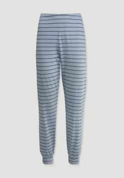 hessnatur Schlafhose PURE COTTON aus reiner Bio-Baumwolle von helles jeansblau Sale