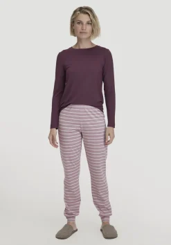 hessnatur Schlafhose PURE COTTON aus reiner Bio-Baumwolle von altrosa New