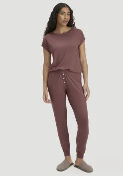 hessnatur Schlafhose PURE FLOW aus TENCEL™ Modal von rosébraun Discount