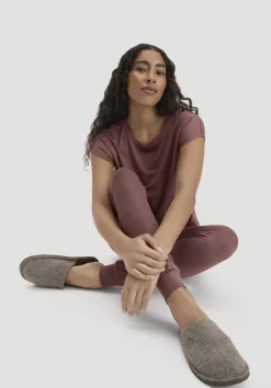 hessnatur Schlafhose PURE FLOW aus TENCEL™ Modal von rosébraun Discount