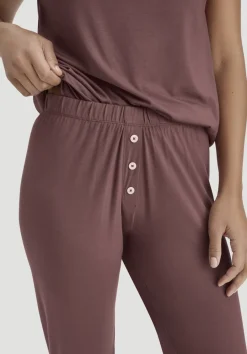 hessnatur Schlafhose PURE FLOW aus TENCEL™ Modal von rosébraun Discount