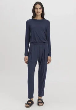 hessnatur Schlafhose PURE FLOW aus TENCEL™ Modal von dunkelblau New