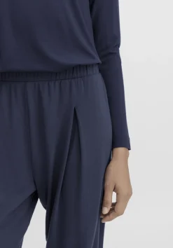 hessnatur Schlafhose PURE FLOW aus TENCEL™ Modal von dunkelblau New