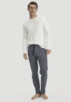 hessnatur Schlafhose Relaxed aus reiner Bio-Baumwolle von marine Discount