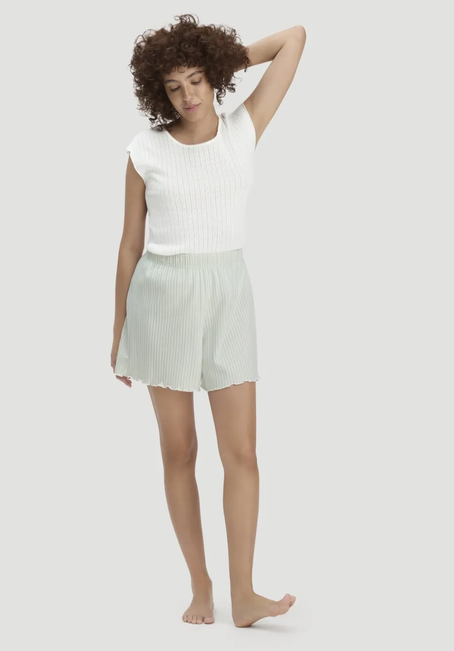 hessnatur Schlafshorts PURE COTTON aus reiner Bio-Baumwolle von aloe