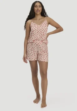 hessnatur Schlafshorts PURE LUX aus LENZING™ ECOVERO™ von pfirsichrot Hot
