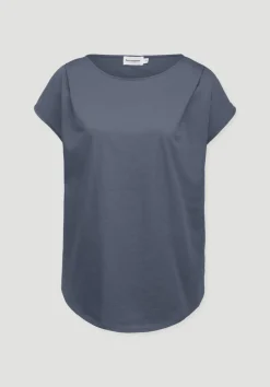 hessnatur Shirt Relaxed ACTIVE LIGHT aus reiner Bio-Baumwolle von schieferblau New