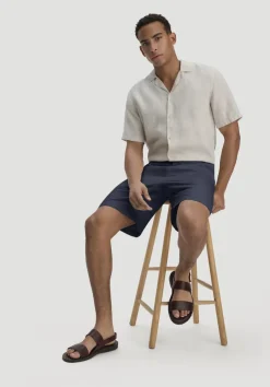 hessnatur Shorts ENEA Relaxed aus Bio-Baumwolle mit Leinen von marine Sale