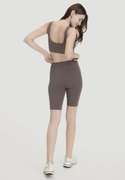 hessnatur Shorts Fitted ACTIVE LIGHT aus Bio-Baumwolle von dunkles mauve Best