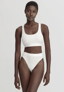 hessnatur Slip High Waist SOFT RIB aus Bio-Baumwolle von naturweiss Clearance