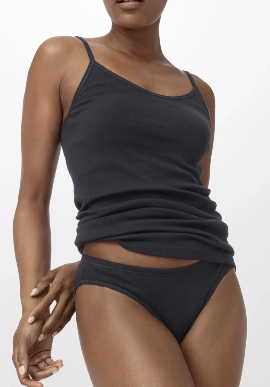 hessnatur Slip Low Cut im 2er-Pack PURE COTTON aus reiner Bio-Baumwolle von schwarz Sale