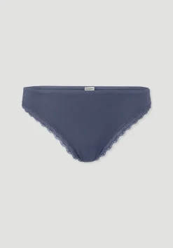 hessnatur Slip Regular Cut COTTON FEEL LACE aus Bio-Baumwolle von indigo blau Hot