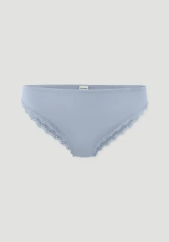 hessnatur Slip Regular Cut COTTON FEEL LACE aus Bio-Baumwolle von nordisch blau Hot