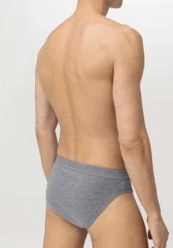 hessnatur Slip Regular Cut im 2er-Pack PURE NATURE aus reiner Bio-Baumwolle von grau New