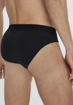 hessnatur Slip Regular Cut im 3er-Pack COTTON MIX aus Bio-Baumwolle von schwarz