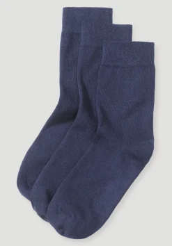 hessnatur Socke im 3er-Pack aus Bio-Baumwolle von marine Online