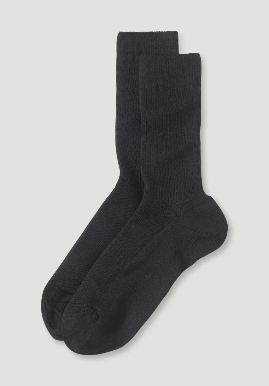 hessnatur Socke im 2er-Pack aus reiner Bio-Baumwolle von schwarz Outlet