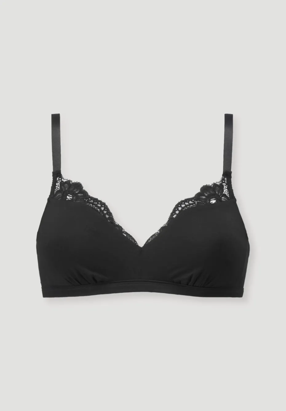 hessnatur Soft BH PURE SENSE LACE aus TENCEL™ Modal von schwarz Clearance