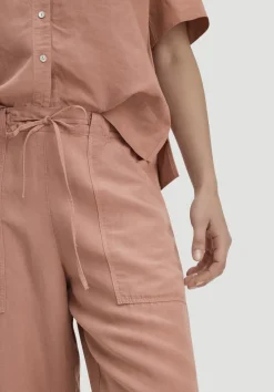hessnatur Soft Utility Hose aus TENCEL™ Lyocell mit Leinen von rosé New