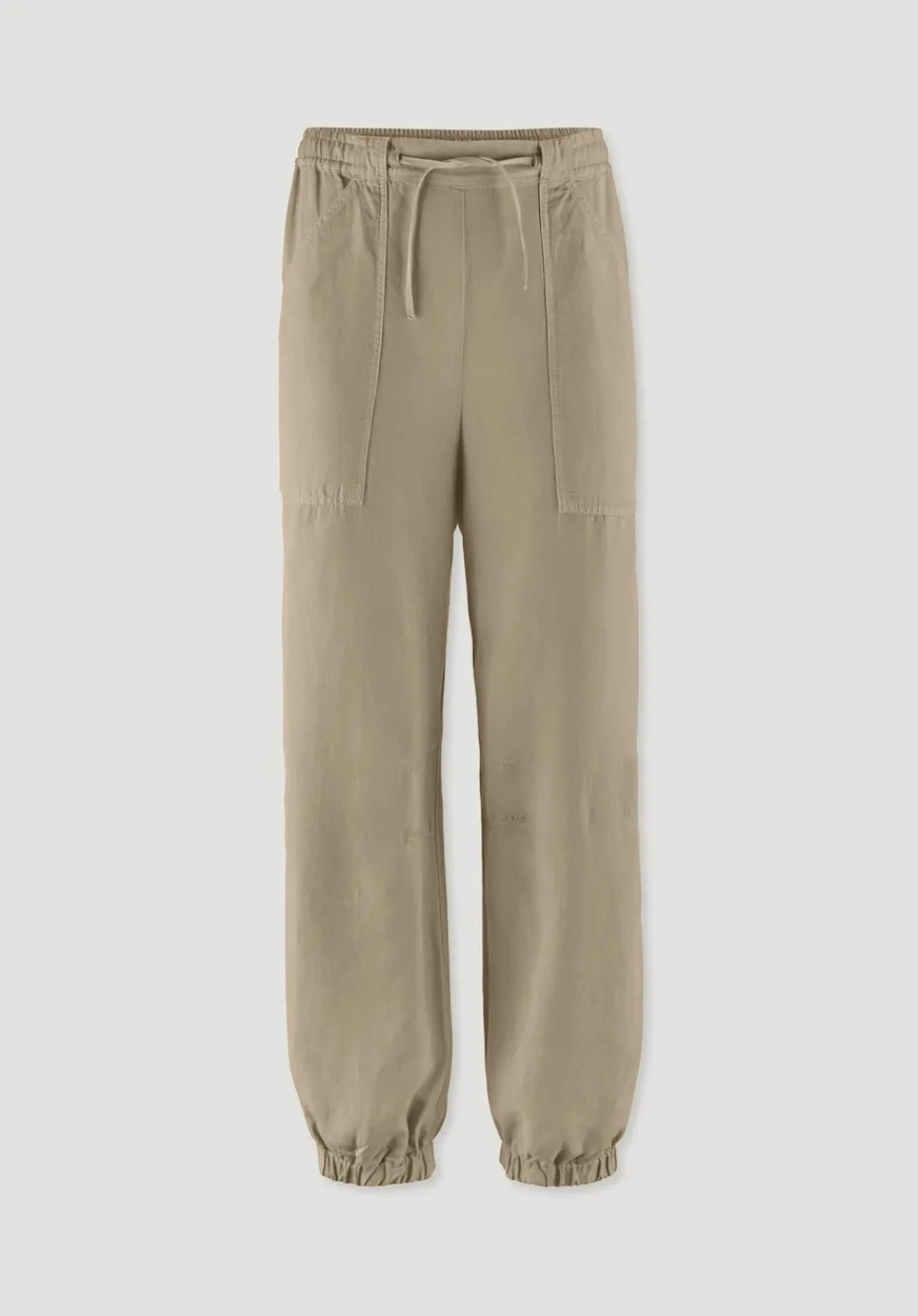 hessnatur Soft Utility Hose aus TENCEL™ Lyocell mit Leinen von sand