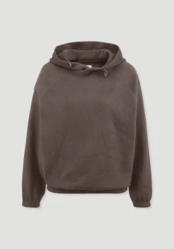 hessnatur Softfleece Hoodie Oversize ACTIVE COMFORT aus reiner Bio-Baumwolle von dunkles mauve New