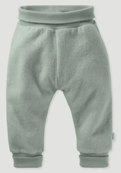 hessnatur Softfleece Hose aus reiner Bio-Baumwolle von mattgrün