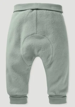 hessnatur Softfleece Hose aus reiner Bio-Baumwolle von mattgrün