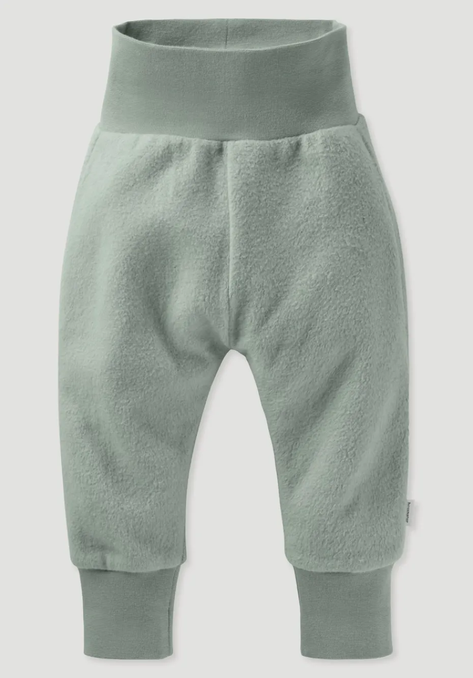 hessnatur Softfleece Hose aus reiner Bio-Baumwolle von mattgrün