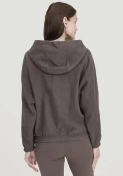 hessnatur Softfleece Jacke Oversize ACTIVE COMFORT aus reiner Bio-Baumwolle von dunkles mauve Sale