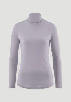 hessnatur Softrib Longsleeve Fitted aus Bio-Baumwolle und TENCEL™ Modal von pastell lavendel Hot