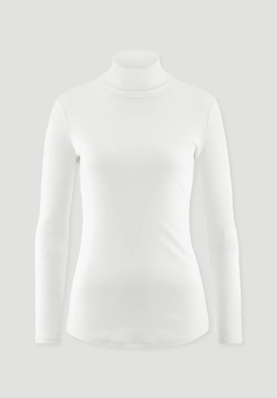 hessnatur Softrib Longsleeve Fitted aus Bio-Baumwolle und TENCEL™ Modal von naturweiss Sale