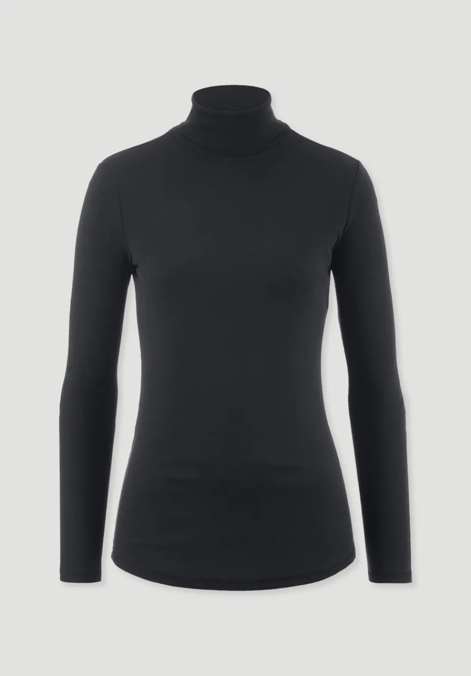 hessnatur Softrib Longsleeve Fitted aus Bio-Baumwolle und TENCEL™ Modal von schwarz Sale