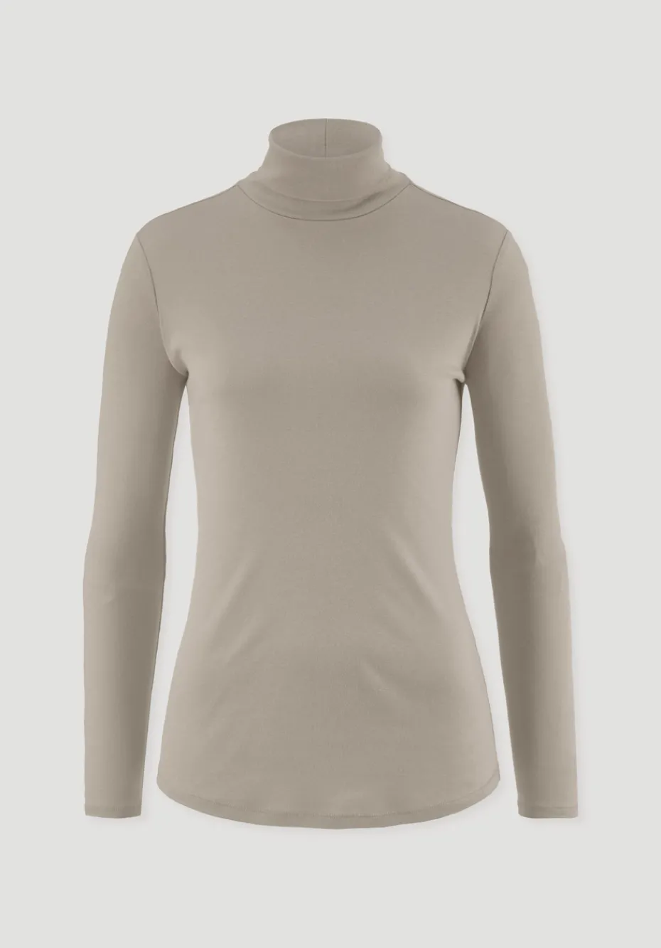 hessnatur Softrib Longsleeve Fitted aus Bio-Baumwolle und TENCEL™ Modal von taupe New