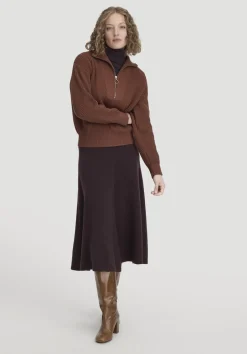 hessnatur Softrib Longsleeve Fitted aus Bio-Baumwolle und TENCEL™ Modal von schwarzbeere Discount