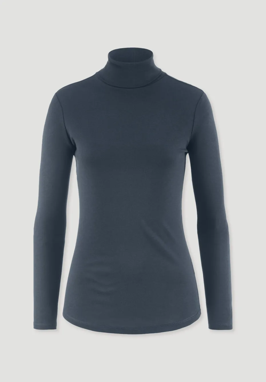 hessnatur Softrib Longsleeve Fitted aus Bio-Baumwolle und TENCEL™ Modal von dunkles petrol Outlet