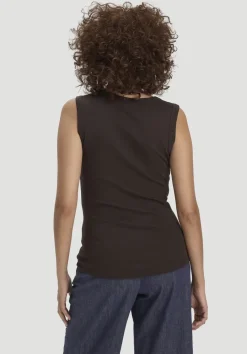 hessnatur Softrib Top Fitted aus Bio-Baumwolle und TENCEL™ Modal von kakao braun Sale