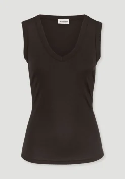hessnatur Softrib Top Fitted aus Bio-Baumwolle und TENCEL™ Modal von kakao braun Sale