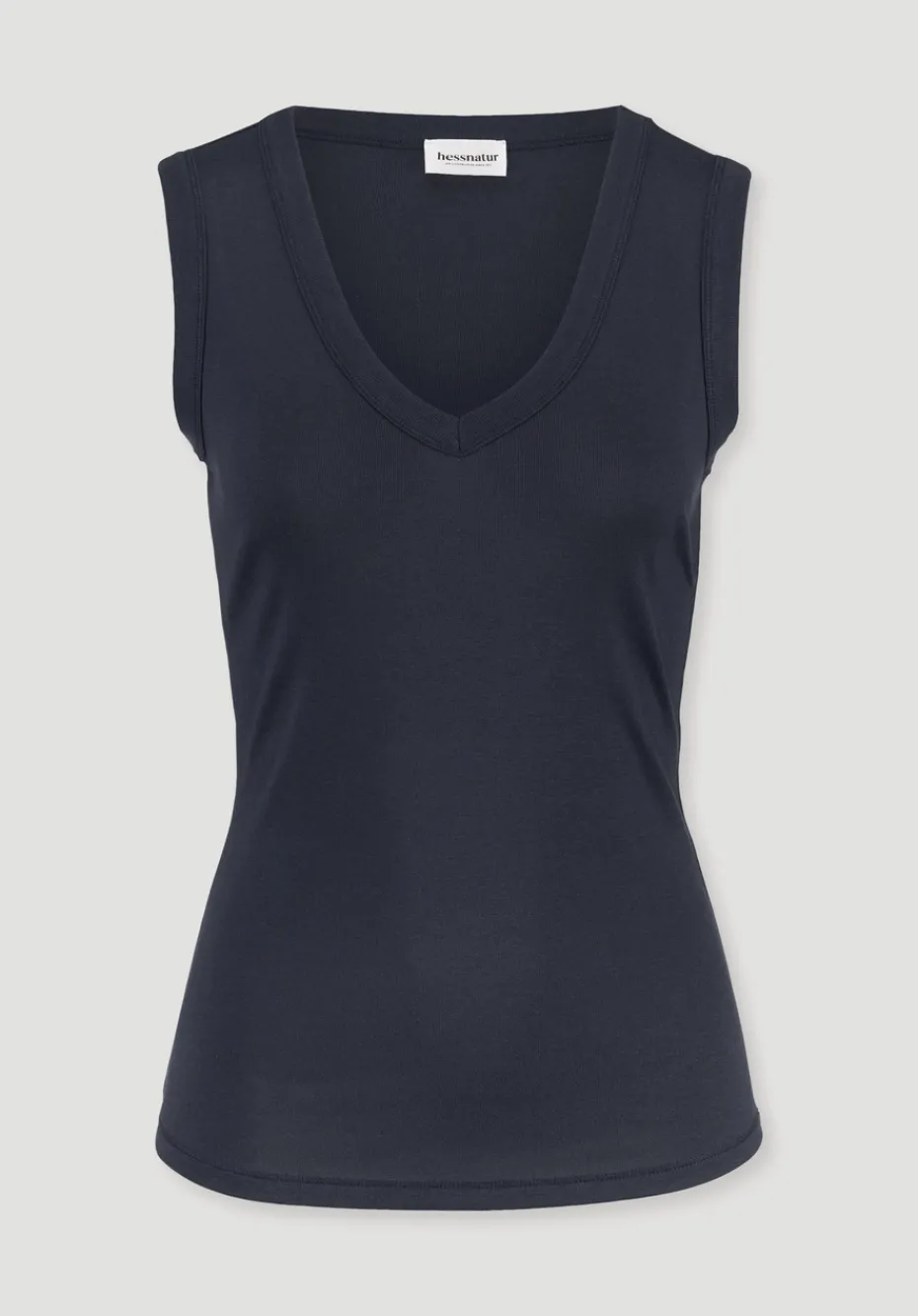 hessnatur Softrib Top Fitted aus Bio-Baumwolle und TENCEL™ Modal von marine Sale
