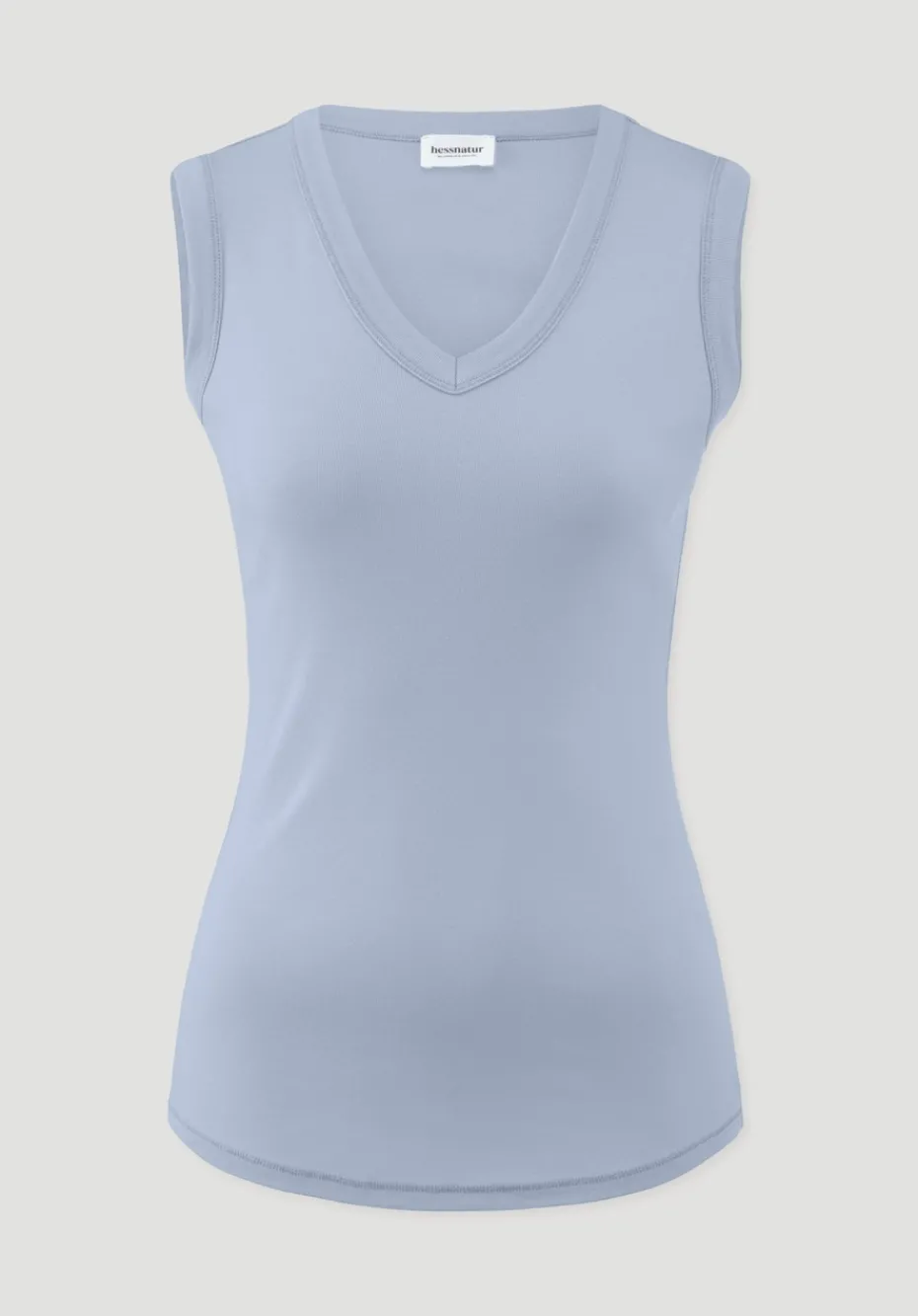 hessnatur Softrib Top Fitted aus Bio-Baumwolle und TENCEL™ Modal von himmelblau Discount
