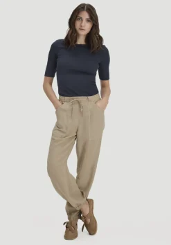hessnatur Softrib T-Shirt Fitted aus Bio-Baumwolle und TENCEL™ Modal von marine Sale
