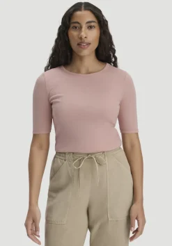 hessnatur Softrib T-Shirt Fitted aus Bio-Baumwolle und TENCEL™ Modal von rosé New
