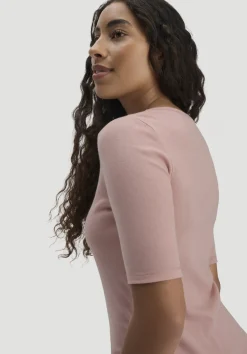 hessnatur Softrib T-Shirt Fitted aus Bio-Baumwolle und TENCEL™ Modal von rosé New