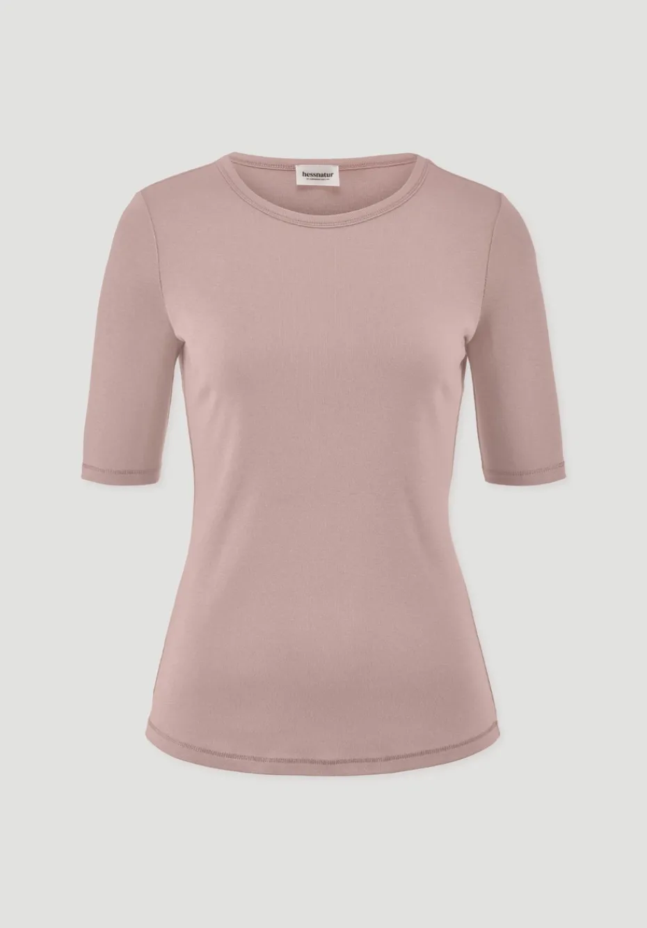 hessnatur Softrib T-Shirt Fitted aus Bio-Baumwolle und TENCEL™ Modal von rosé New